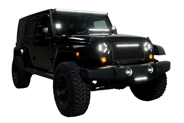 Putco Luminix High Power LED Headlights |12016-Fits Jeep Wrangler JK / Jeep Wrangler TJ / Jeep CJ