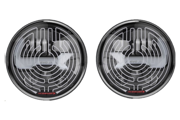 JW Speaker 8700 Evolution J3 Series Heated Headlight Kit, Black |0557213-Fits Jeep Wrangler JK