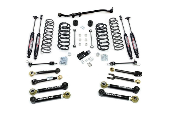 Teraflex 4in Lift Kit W/8 Flexarms Trackbar & 9550 Shocks |1456452-Fits Jeep Wrangler TJ / Jeep Wrangler LJ