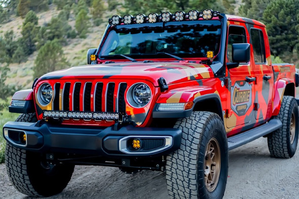 Baja Designs XL Linkable Roof Mount LED Light Kit |447664UP-Fits Jeep Wrangler JL / Jeep Gladiator JT
