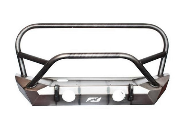 Motobilt The Hammer Series Front Bumper w/ Stinger and Grill Hoop - Bare Steel |MB1025F-L-Fits Jeep Wrangler JK
