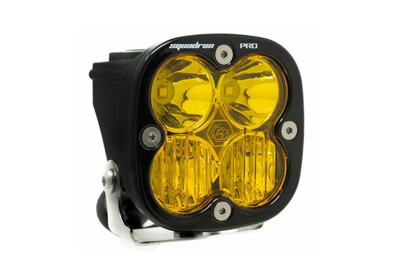 Baja Designs Squadron Pro Black LED Auxiliary Light Pod, Driving/Combo - Amber |490013