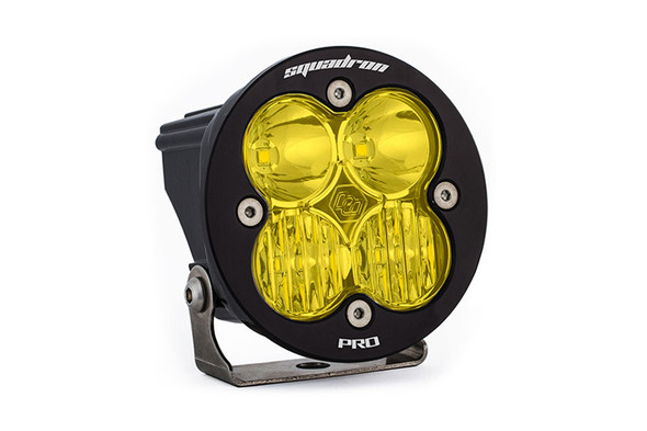 Baja Designs Squadron-R Pro Black LED Auxiliary Light Pod, Driving/Combo - Amber |590013