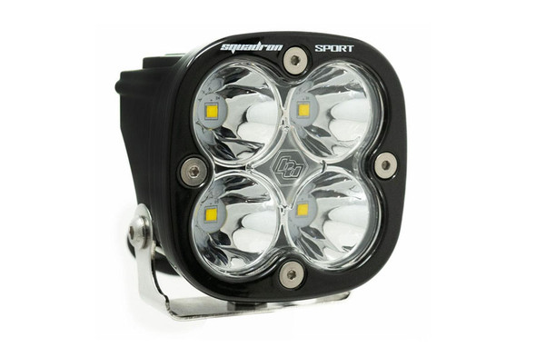Baja Designs Squadron Sport Black LED Auxiliary Light Pod, Spot - Clear |550001