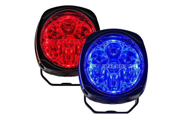 Nacho Offroad Technology Quatro Red/Blue Emergency LED Lights |PM435RB