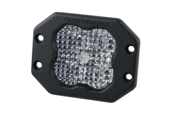 Diode Dynamics SS3 White Pro Flush Mount LED Pod, Flood - Red |DD6933S