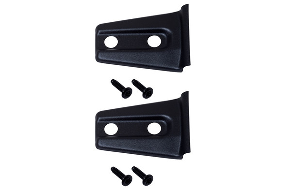 Kentrol Hood Hinge Overlays, Pair - Textured Black |80019-Fits Jeep Wrangler JK