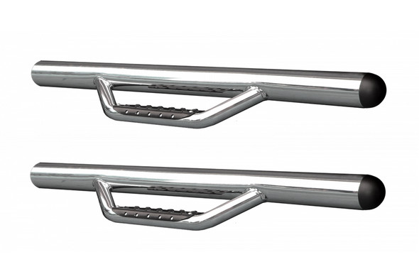 Go Rhino Dominator D2 Side Steps w/ Brackets, Cab Length - Polished |D24926PS