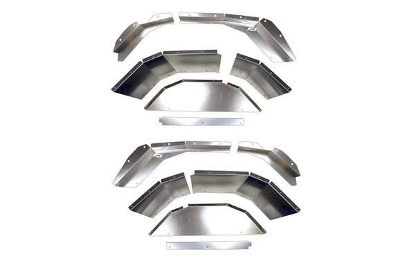 Motobilt Rear Aluminum Inner Fenders - Bare |MB1114-Fits Jeep Gladiator JT