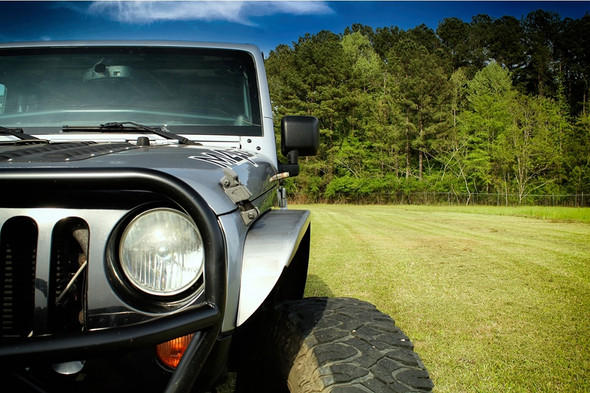 Motobilt Crusher 4in Front Fender Flares - Bare |MB1075-4-Fits Jeep Wrangler JK