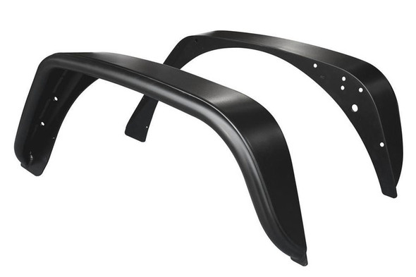 Poison Spyder Standard Width Rear Crusher Flares Black |1705010P1-Fits Jeep Wrangler JK