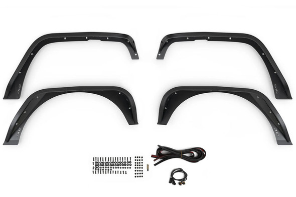 DV8 Offroad Slim Fender Flares |FDJK-07-Fits Jeep Wrangler JK