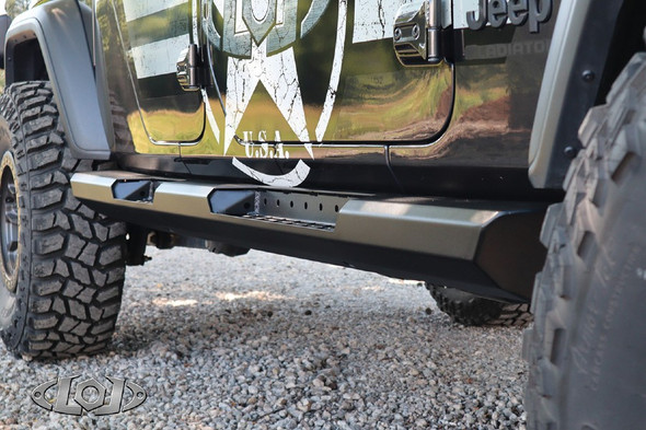 LOD Offroad Destroyer 4 Door Rocksliders, Black Texture |JRS2014-Fits Jeep Gladiator JT
