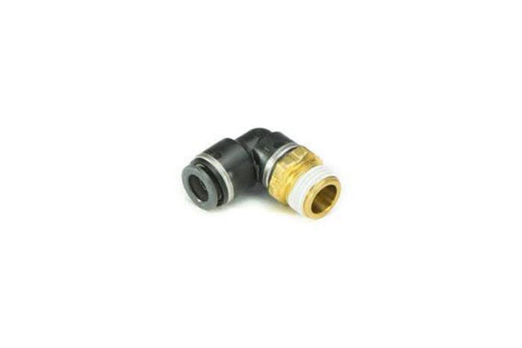 AccuAir Suspension 90Deg Swivel Elbow (3/8in DOT/PTC - 3/8in NPT) |AA-3650