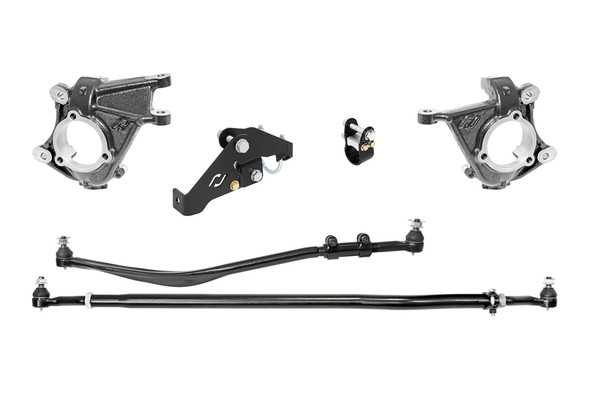 RockJock High Steer Knuckle Kit for Stabilizer Shock/Track Bar |RJ-430001-101-Fits Jeep Wrangler JK