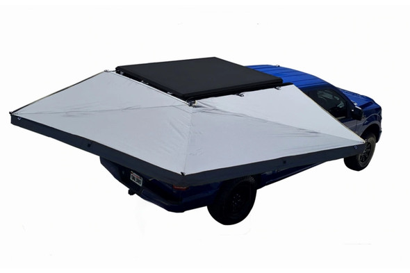 Overland Vehicle Systems Nomadic 270 LT Awning - Passenger Side - Dark Gray w/ Black Cover |19569907