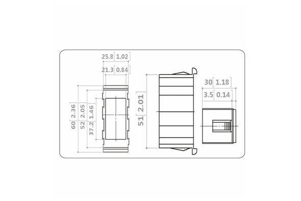 Bulldog Winch Switch Mounting Panel - Middle |20263