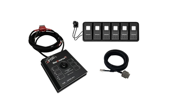 sPOD SourceLT Modular w/ LED Switch Panel and 36in Battery Cables - Blue |SLMOD36B
