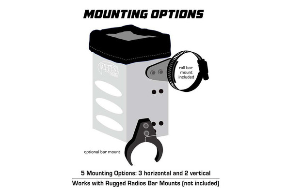 Rugged Radios Aluminum Handheld Radio Universal Mounting Box |RBOX-XL