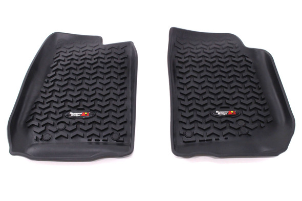 Rugged Ridge Front Floor Liners Black |12920.03-Fits Jeep Wrangler JK