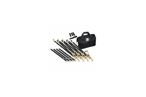 Bulldog Winch 13pc Ratcheting Tie-Down Strap Set |20350