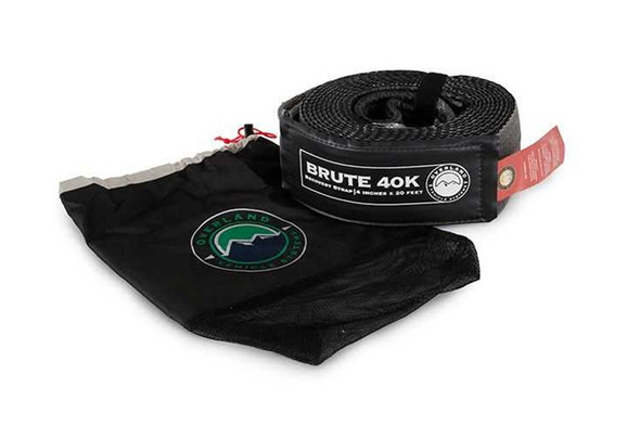 Overland Vehicle Systems Tow Strap w/ Storage Bag, 4in x 20ft - Gray |19089916