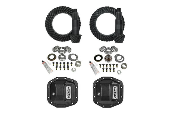 Yukon Stage 2 Front D30 / Rear D35 Re-Gear Kit w/ Covers - 3.73 Ratio |YGK071STG2