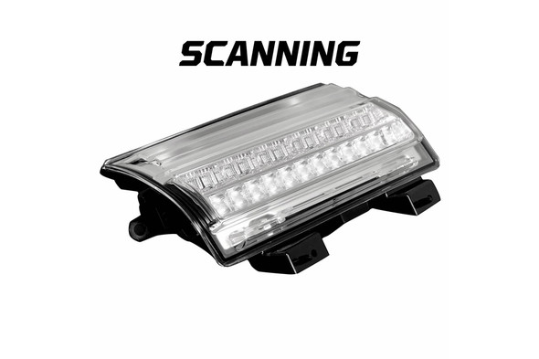 RECON Front Fender Light OLED DRL - Clear |264148CL-Fits Jeep Wrangler JL / Jeep Gladiator JT