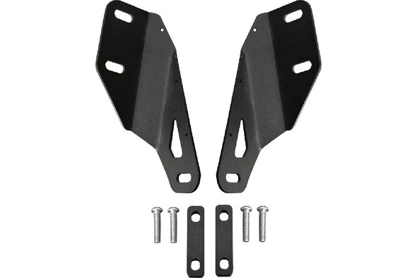 Motobilt 30in LED Light Bar Hood Mount Kit - Black Powdercoat Finish |MB2042-POWDER-Fits Jeep Wrangler JK