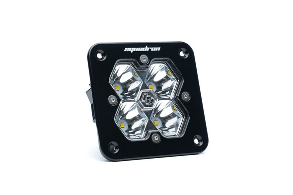Baja Designs Squadron 2.0 Sport Flush Mount LED Auxiliary Light Spot, Clear