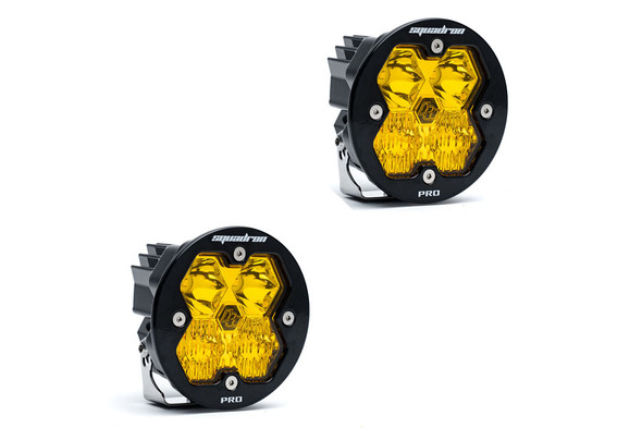 Baja Designs Squadron-R 2.0 Pro LED Auxiliary Light Driving/Combo, Baja Amber - No Harness