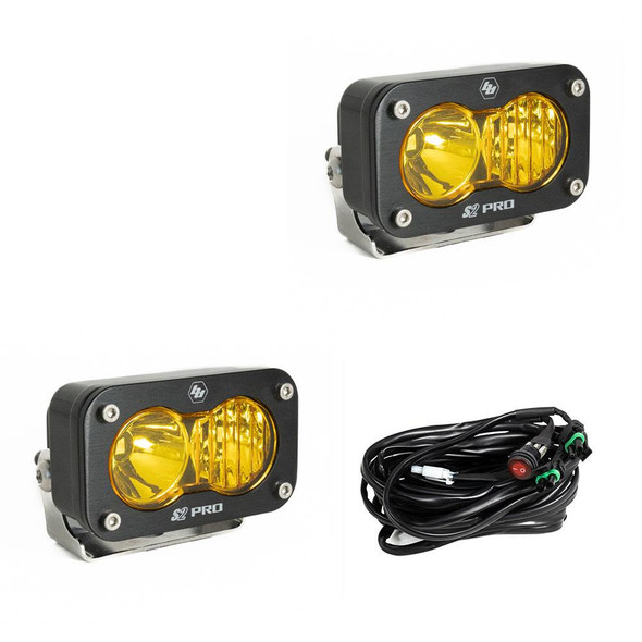 Baja Designs S2 Pro Combo LED Lights, Amber, Pair
