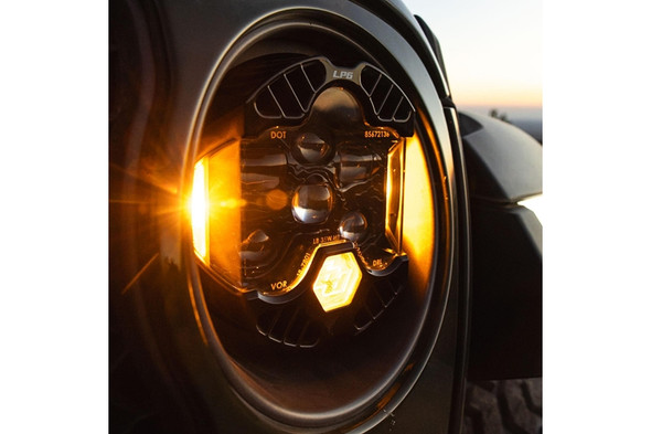 Baja Designs Replacement DOT LP6 LED Headlights,  Amber DRL - Pair