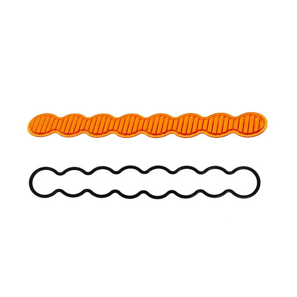 Baja Designs S8 Light Bar Lens Kit, Wide Cornering - Factory Amber