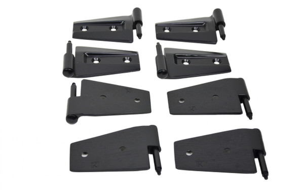 Kentrol 8-Pieces Door Hinge Set - Powdercoat Black