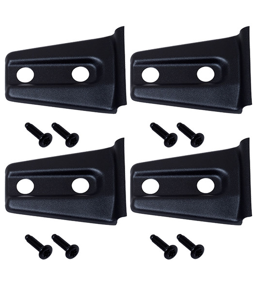Kentrol 4-Pieces Door Hinge Overlays - Textured Black
