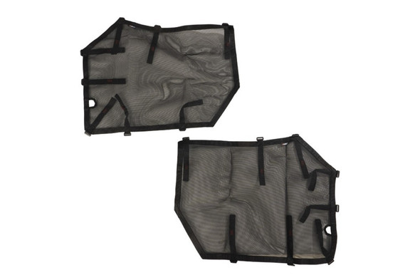 Rugged Ridge Front Fortis Tube Door Cover Set - Black