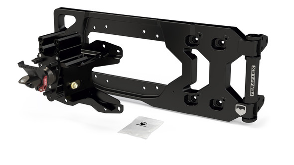Teraflex Alpha HD Hinged Spare Tire Carrier and Adjustable Spare Tire Mount Kit - 5x5in