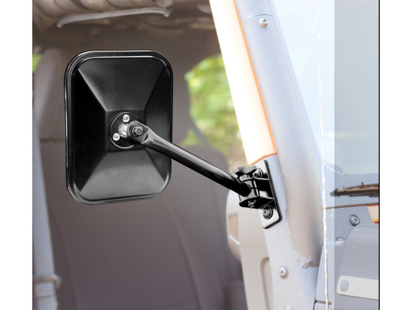 Rugged Ridge Quick Release Mirrors Black
