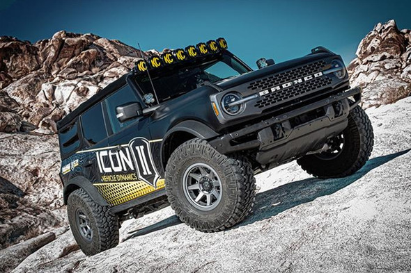 Icon Vehicle Dynamics 3-4in Stage 3 Lift Kit w/ Tubular UCA and Heavy Rate Rear Spring