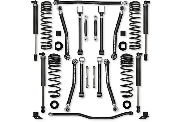 Rock Krawler 4.5in Adventure X No Limits Mid Arm Lift Kit - Stage 1 Shocks
