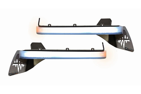Quake LED QTE1058 9.5" x 0.75" Slim Chop Kit DRL w/ Sequential Switchback Turn Signal & Side Marker Light for 18-26 Jeep Wrangler JL & Gladiator JT Sport or Sport S