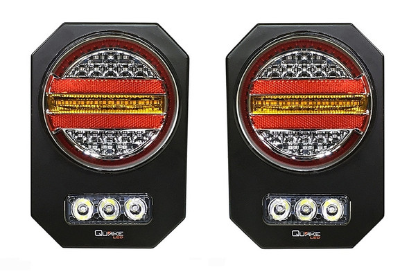 Quake LED Step Up LED Tail Lights - Pair