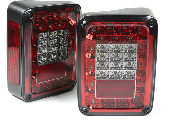 Rugged Ridge LED Tail Light Set, Smoke
