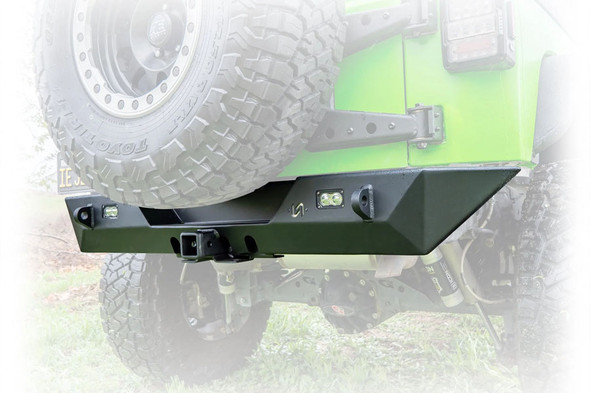 Turn Offroad Rear Bumper w/ LED Pod Lights and Hitch Receiver