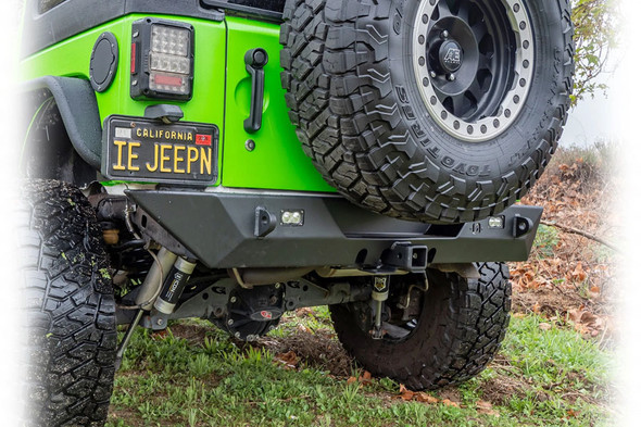 Turn Offroad Rear Bumper w/ LED Pod Lights and Hitch Receiver