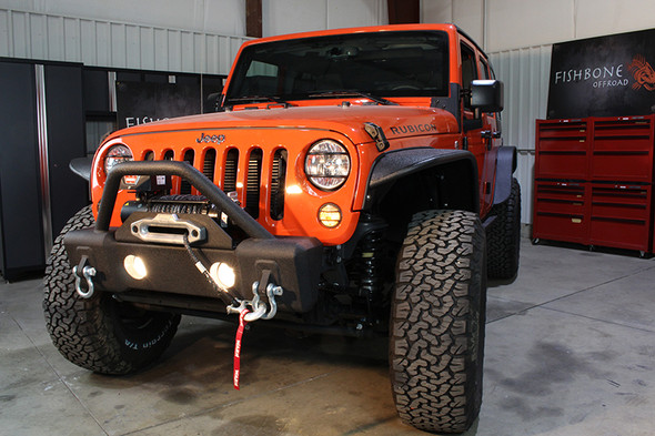 Fishbone Offroad Front Stubby Bumper w/ Stinger