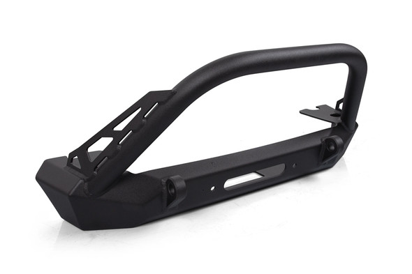 Crawltek Inferno Front Winch Bumper w/ Flat Top Stinger - Black