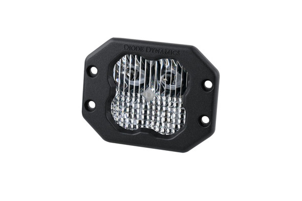 Diode Dynamics SS3 White Pro Flush Mount LED Pod, Combo/Driving - Red