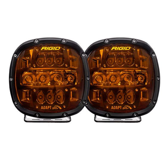 Rigid Industries Adapt XP LED Lights w/ Amber PRO Lens - Pair